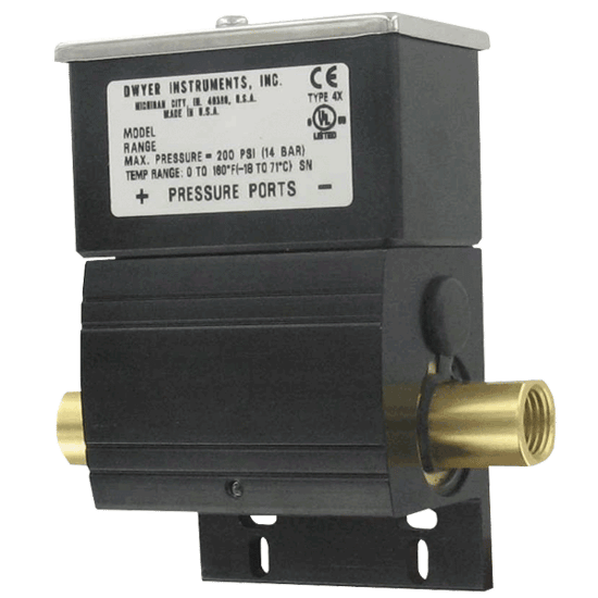 Dwyer Wet/Wet Differential Pressure Switch, Series DX